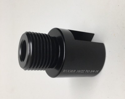 Ruger 1022 10/22 Thread Barrel Adapter 3/4-16 3/4x16 Slip On Adapter