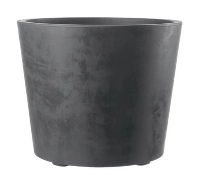 Deroma Pflanztopf Millennium mit Rollen Ø 59 cm Anthrazit  Blumentopf