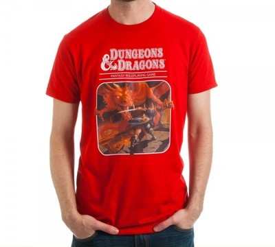 Dungeons & Dragons Red Players Manual Book Mens Tee T-Shirt AD&D D&D