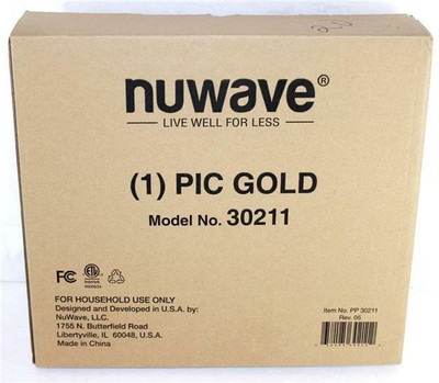 NuWave Pic Gold Model No 30211 Precision Induction Cooktop NIP w/ Manual
