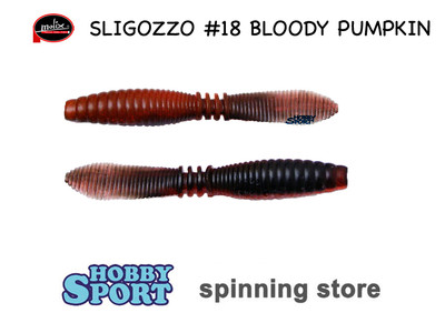 MOLIX SLIGOZZO 4,1/4" COL. 18 BLOODY PUMPKIN SILICONICO x SPINNING BLACK BASS