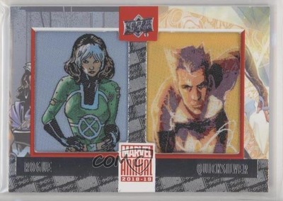 2018-19 Upper Deck Marvel Annual Comic Rogue Quicksilver #PD2 Dual Patch y1g