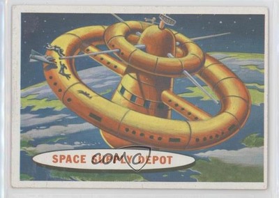 1958 Topps Target: Moon Popsicle Pink Back Space Supply Depot #53 0s4