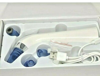 Comedo Suction Beauty Device Blackhead Remover White Blue Vacuum Extractor NIB