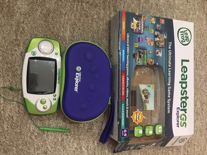 Leapfrog Leapster GS Explorer Console (Green) with Case and Original