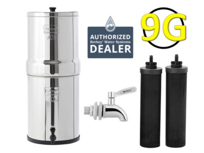 Royal Berkey Water Filter w/ 2 Black Berkey Elements - NEW + STAINLESS SPIGOT