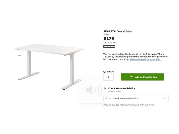 Ikea Standing Desk Skarsta Sit Stand Brand New Still In