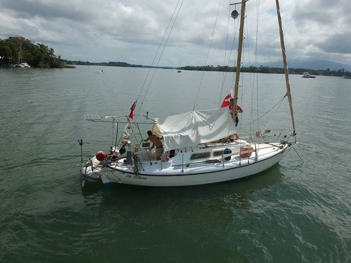Sailboat Arvid Laurin 28ft cutter 1973, Isla Mujeres Mexico.