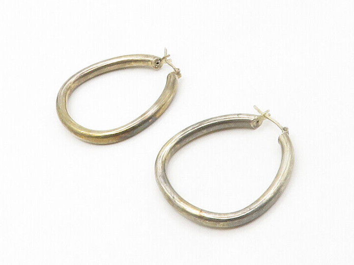 ☆TATIANA☆ Silver 925 Minimal Toy Hoop Earrings EC1980