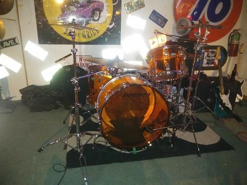 Ludwig Amber Vistalite Bonham Reissue Drum Set