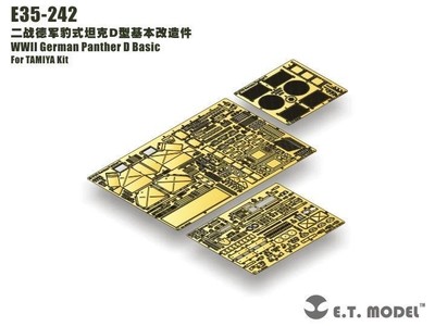 ET Model 1/35 E35242 Panther Ausf.D Basic Detail Up Set for Tamiya