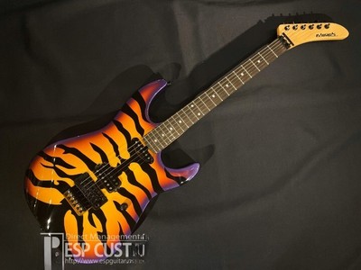 *NEW* Edwards E-PURPLE TIGER Purple Sunburst Tiger Graphic Locking Tremolo W/GB