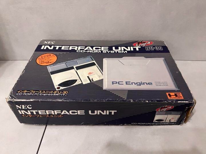 NEC PC Engine CD-ROM2 IFU-30 ジャンク PC Engine CD ROM2 CDR-30 with INTERFACE UNIT IFU-30 Tested