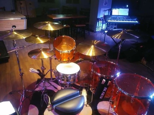 Ludwig Amber Vistalite Bonham Reissue Drum Set