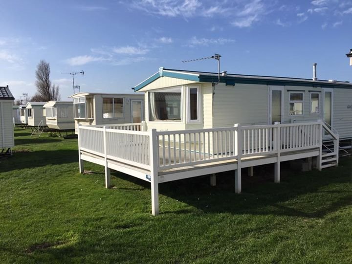 static caravan for sale in wales with decking in mid west wales near