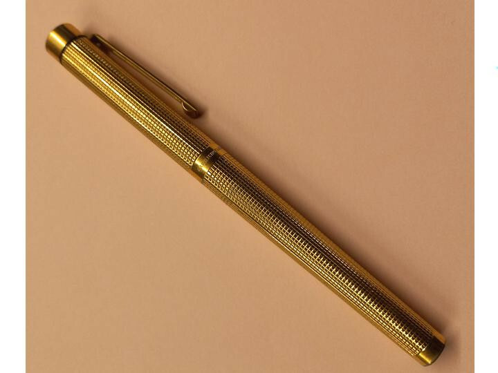 Sheaffer Targa 1007 Fountain Pen 14k 585 Gold Electro Plated