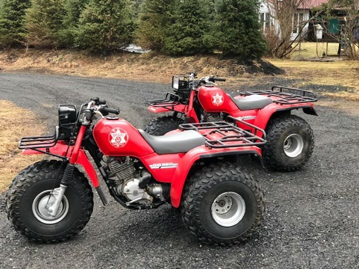 1987 Big Red RARE Honda Atc 250 E.S. Sheriff Issued Atc