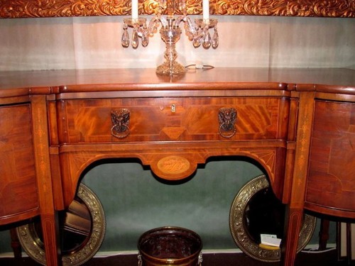 Antique English George III Mahogany Sideboard Circa 1790