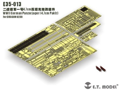 ET Model 1/35 E35013 Panzerjager I 4.7cm Pakt Detail Up Set for Dragon 6230