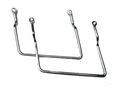 Pair of Chrome Saddlebag Supports - Kawasaki Vulcan 1600 Models