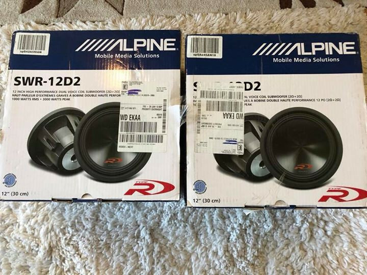 Alpine SWR-12D2 1-Way 12