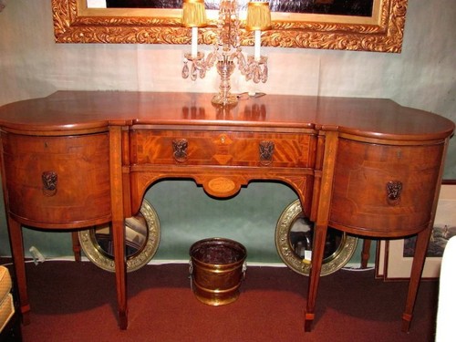Antique English George III Mahogany Sideboard Circa 1790
