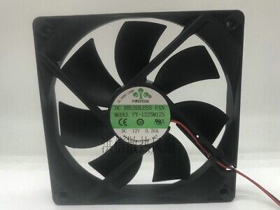 1 pcs  POWERYEAR Fan PY-1225M12S  DC12V 0.26A 12CM 12025 cooling  Fan 2 wire