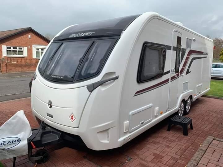 SWIFT ELEGANCE 645 LUXURY CARAVAN TOP OF THE RANGE in Annan, Dumfries