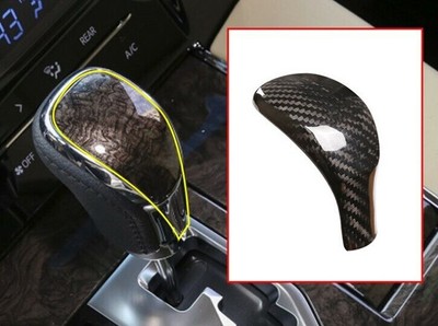 Real Carbon Fiber Gear Shift Cover Trim Cover Fit for Toyota Alphard 2015- 2020
