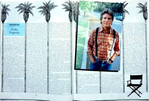 JOHN FOGERTY = 3 PAGES 1986 FRENCH CLIPPING (FREE Shipping