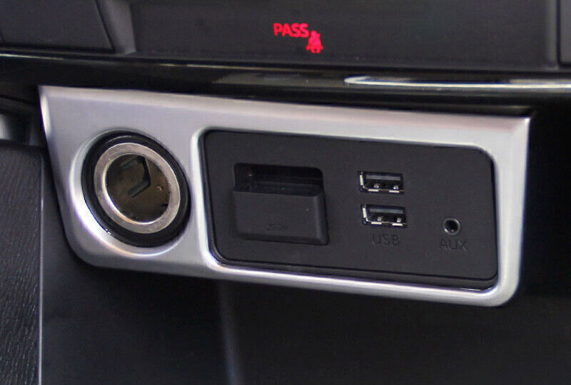 Matte Silver Center Console Cigarette Lighter Panel 1PC For Mazda CX-5  2013-2015