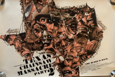 HCG Matt Ryan Tobin Screen Print Texas Chainsaw Massacre 2 Like BNG Mondo