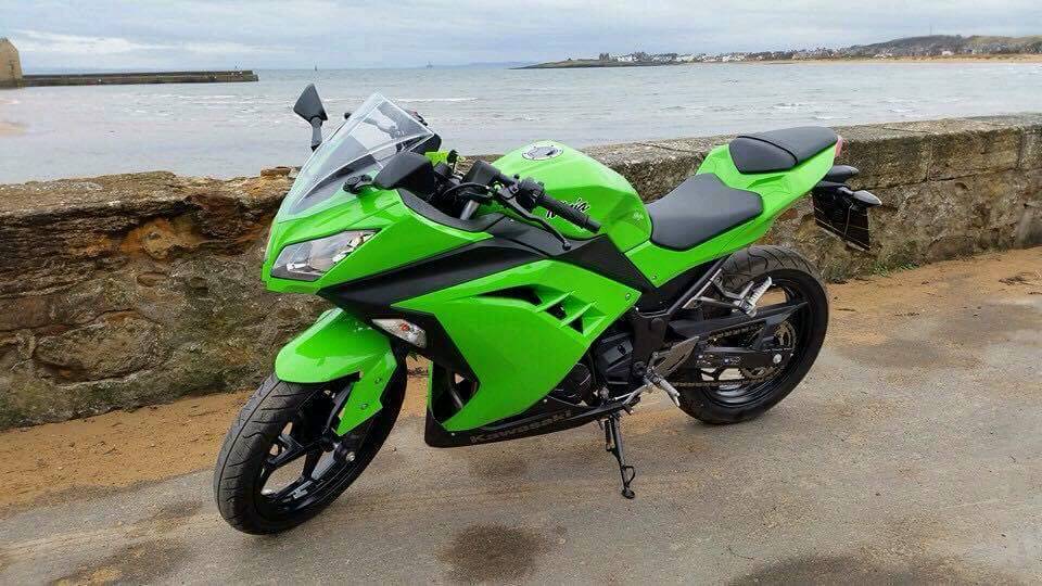 ninja 300 lime green