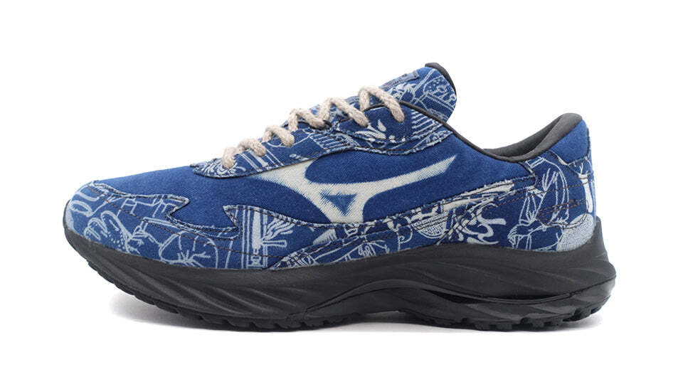 Pre-owned Mizuno D1gd244101 Buaisou  Wave Rider Β Mugen Blue White (men's)
