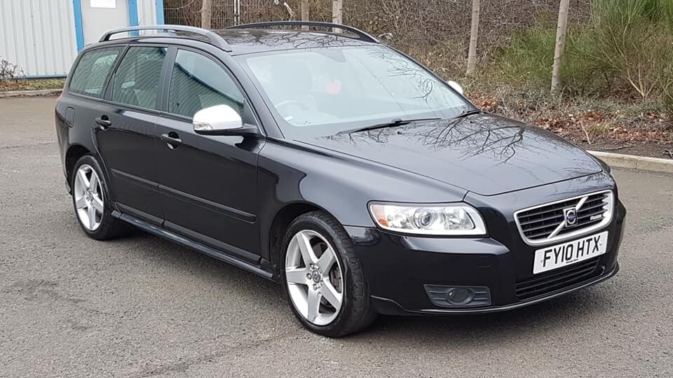 Volvo V50 Estate Automatic, 2010, R Design, Black, 99 000 Miles, 1