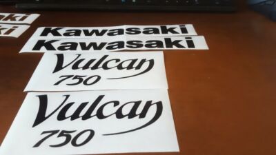 KAWASAKI VULCAN 750 HIGH QUALITY DECALS / STICKERS ON FUEL TANK