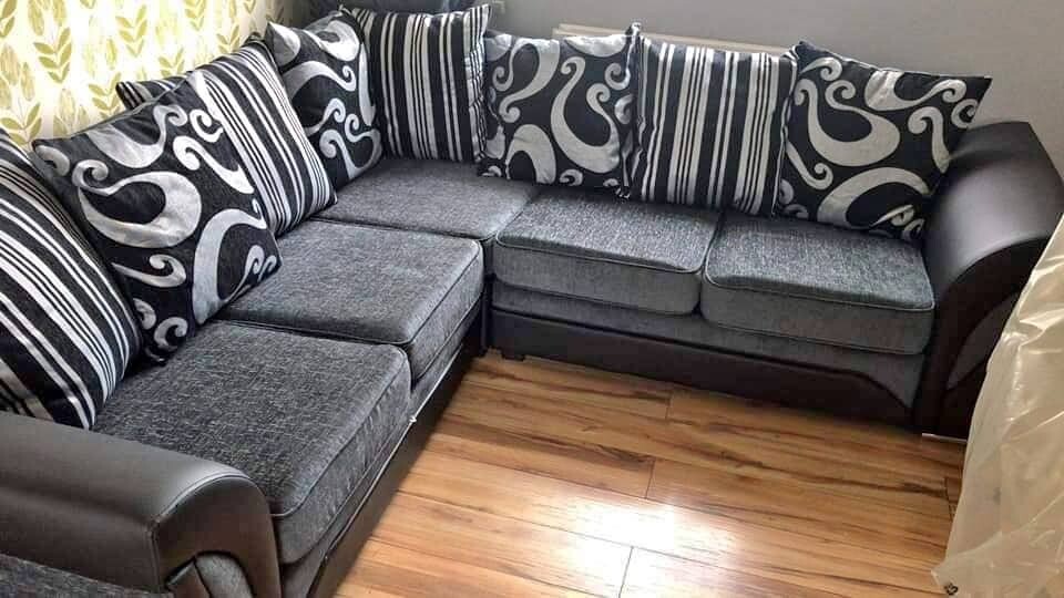 SHANNON CHENILLE CORNER SOFA AVAILABLE in Uxbridge, London Gumtree