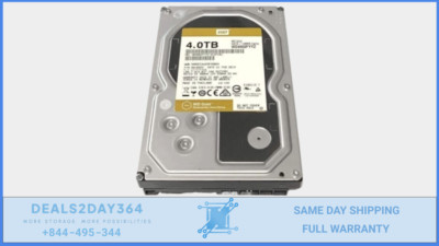 WD 4TB Gold Enterprise - 7200 RPM SATA 6Gb/s 128MB CACHE 3.5'' HDD - WD4002FYYZ 