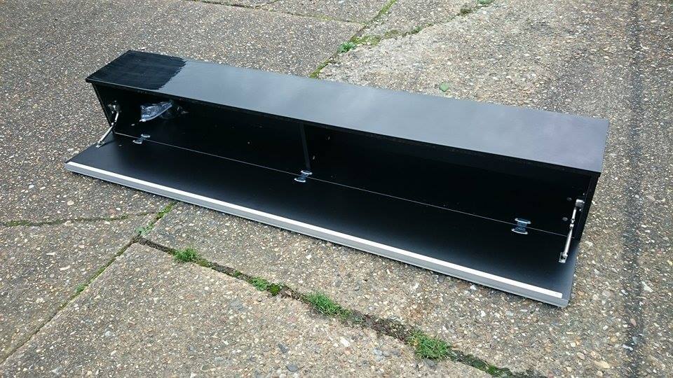 ikea besta burs black high gloss large wall unit shelf dvd ...