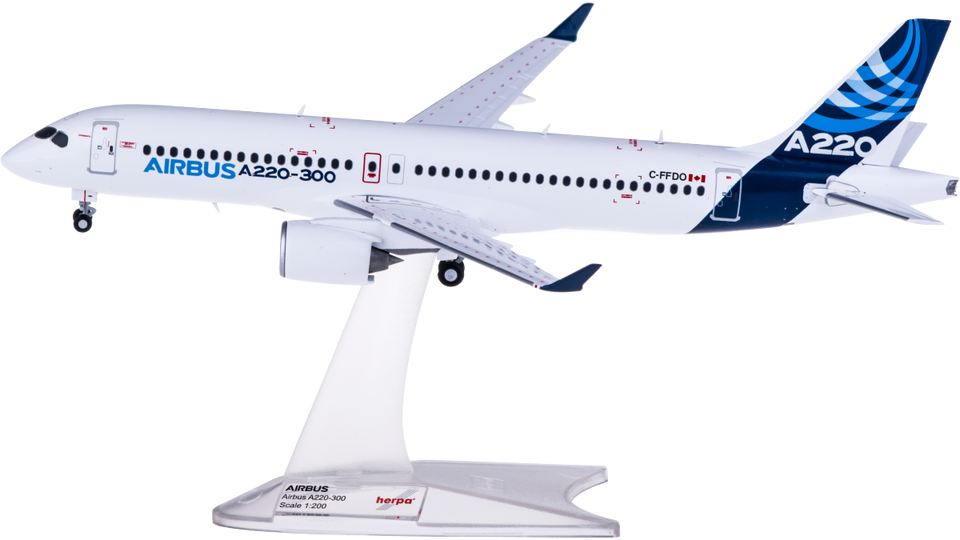 エアバス A220-300 1/400 herpa herpa wings 1/400 A220-300 エアバスハウスカラー C-FFDO ガリバー
