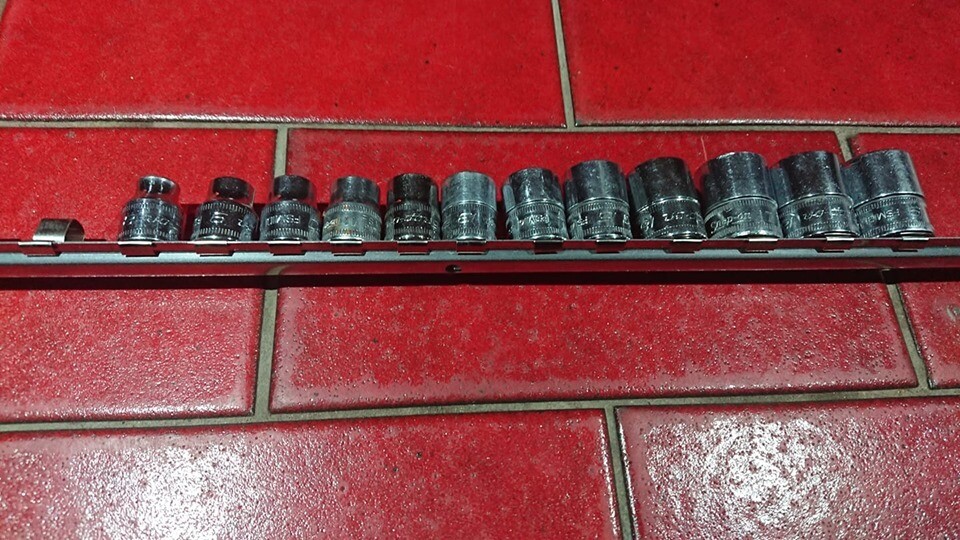 Snap on 3/8 six sided socket set on rail vgc in Markinch, Fife Gumtree