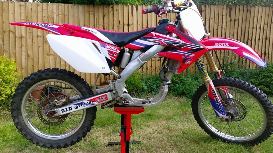 HONDA CRF250R CRF250 CRF 250 ROLLING CHASSIS PROJECT MX BIKE SWAP KX85