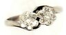 Diamond Cluster Ring 18ct White & Yellow Gold Vintage Handmade Wedding Jewellery-2.JPG
