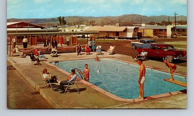 Hemet,CA Jackson Trailer Park Swimming Pool Riverside County California Vintage