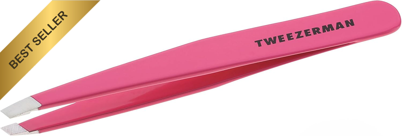 Stainless Steel Slant Tweezer, Pink