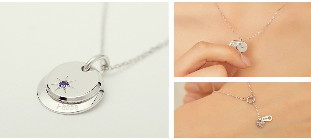 ☆ENGBROX☆ silver925 heroine necklace EBNL25012SV BTS STONEHENGE Silver Necklace White Gold Zircon