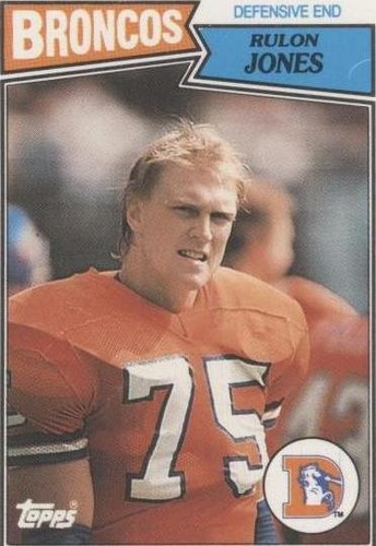 1987 Topps United Kingdom American Football Rulon Jones #8