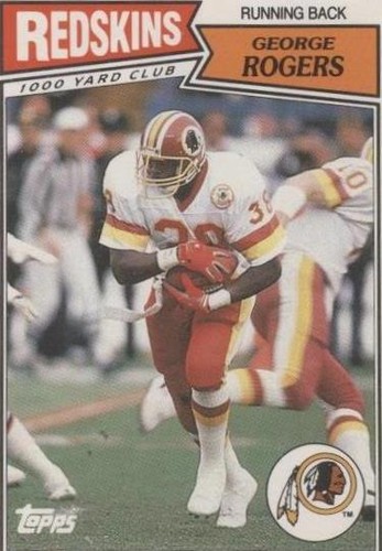 1987 Topps United Kingdom American Football George Rogers #17