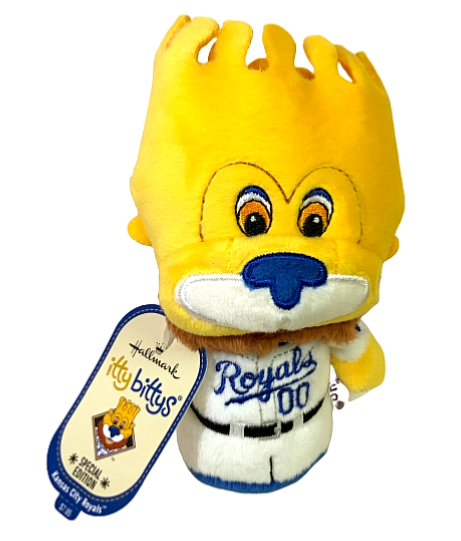 Hallmark Itty Bittys Kansas City Royals Special Ed. MLB Baseball Mascot 4" NWT