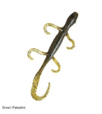 Z-Man LizardZ 6'' - Green Pumpkin - 8 Pack Zman Lizard Soft Plastic Bass Lure